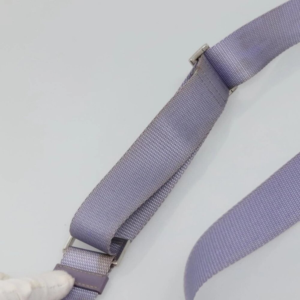 PRADA Shoulder Bag Nylon Purple Silver Auth ti3319 - Picture 11 of 16